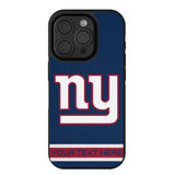 New York Giants Personalized Stripe Bump Phone Case for Apple iPhone