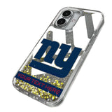 New York Giants Personalized Tilt Glitter Phone Case for Apple iPhone