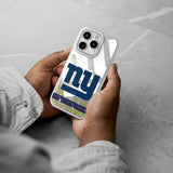 New York Giants Personalized Tilt Glitter Phone Case for Apple iPhone