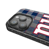 New York Giants Plaid Black Bling Phone Case for Apple iPhone