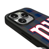 New York Giants Plaid MagSafe Compatible Phone Case for Apple iPhone
