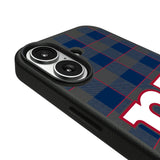 New York Giants Plaid MagSafe Compatible Phone Case for Apple iPhone