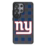New York Giants Plaid MagSafe Compatible Phone Case for Samsung Galaxy 26 Series