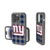 New York Giants Plaid Soft Touch Phone Case for Apple iPhone