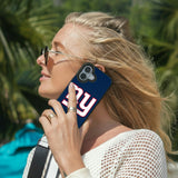 New York Giants Stripe Bump Phone Case for Apple iPhone