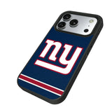 New York Giants Stripe Bump Phone Case for Apple iPhone