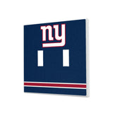 New York Giants Stripe Hidden-Screw Light Switch Plate
