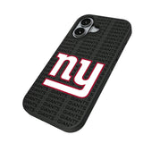New York Giants Text Backdrop Bump Phone Case for Apple iPhone