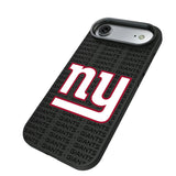 New York Giants Text Backdrop Bump Phone Case for Apple iPhone