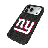 New York Giants Text Backdrop Bump Phone Case for Apple iPhone