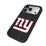 New York Giants Text Backdrop Bump Phone Case for Apple iPhone