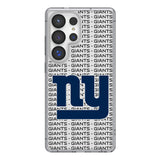 New York Giants Text Backdrop Clear Phone Case for Samsung Galaxy