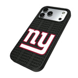 New York Giants Text Backdrop MagSafe Compatible Phone Case for Apple iPhone
