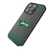 New York Jets 1963 Historic Collection Linen Black Bling Phone Case for Apple iPhone