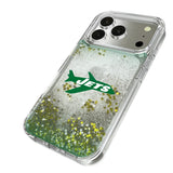 New York Jets 1963 Historic Collection Linen Glitter Phone Case for Apple iPhone