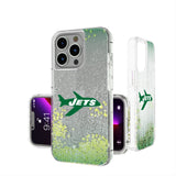 New York Jets 1963 Historic Collection Linen Glitter Phone Case for Apple iPhone