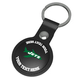 New York Jets 1963 Historic Collection Personalized Insignia Black Airtag Holder