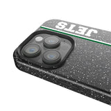 New York Jets 1963 Historic Collection Sidebar Black Bling Phone Case for Apple iPhone