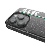 New York Jets 1963 Historic Collection Sidebar Black Bling Phone Case for Apple iPhone