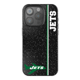 New York Jets 1963 Historic Collection Sidebar Black Bling Phone Case for Apple iPhone