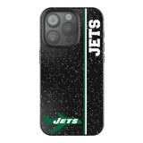 New York Jets 1963 Historic Collection Sidebar Black Bling Phone Case for Apple iPhone