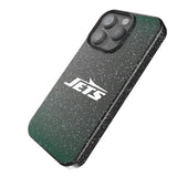 New York Jets Linen Black Bling Phone Case for Apple iPhone