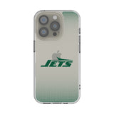 New York Jets Linen Clear Phone Case for Apple iPhone