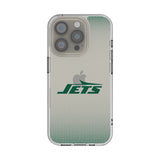 New York Jets Linen Clear Phone Case for Apple iPhone