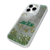 New York Jets Linen Glitter Phone Case for Apple iPhone