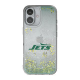 New York Jets Linen Glitter Phone Case for Apple iPhone