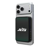 New York Jets Linen Wireless Mag Power Bank