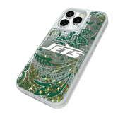 New York Jets Paisley Glitter Phone Case for Apple iPhone
