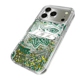 New York Jets Paisley Glitter Phone Case for Apple iPhone