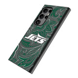 New York Jets Paisley MagSafe Compatible Phone Case for Samsung Galaxy