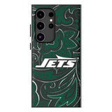 New York Jets Paisley MagSafe Compatible Phone Case for Samsung Galaxy
