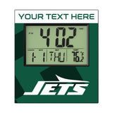New York Jets Personalized Color Block Wall Clock