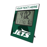 New York Jets Personalized Color Block Wall Clock
