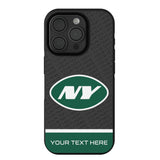 New York Jets Personalized EndZone Plus Bump Phone Case for Apple iPhone