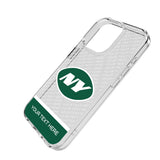 New York Jets Personalized EndZone Plus Clear Phone Case for Apple iPhone