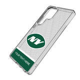 New York Jets Personalized EndZone Plus Clear Phone Case for Samsung Galaxy