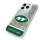 New York Jets Personalized EndZone Plus Glitter Phone Case for Apple iPhone