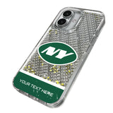 New York Jets Personalized EndZone Plus Glitter Phone Case for Apple iPhone