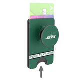 New York Jets Personalized Endzone Solid PopSockets MagSafe-Compatible PopWallet+