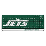New York Jets Personalized Endzone Solid Wireless USB Keyboard
