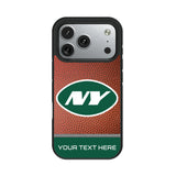 New York Jets Personalized Football Bump Phone Case for Apple iPhone