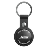 New York Jets Personalized Insignia Black Airtag Holder