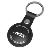 New York Jets Personalized Insignia Black Airtag Holder