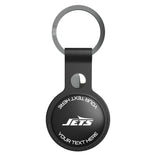 New York Jets Personalized Insignia Black Airtag Holder