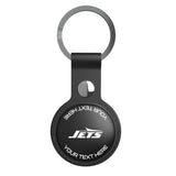 New York Jets Personalized Insignia Black Airtag Holder