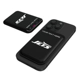 New York Jets Personalized Insignia Black Magnetic Credit Card Wallet